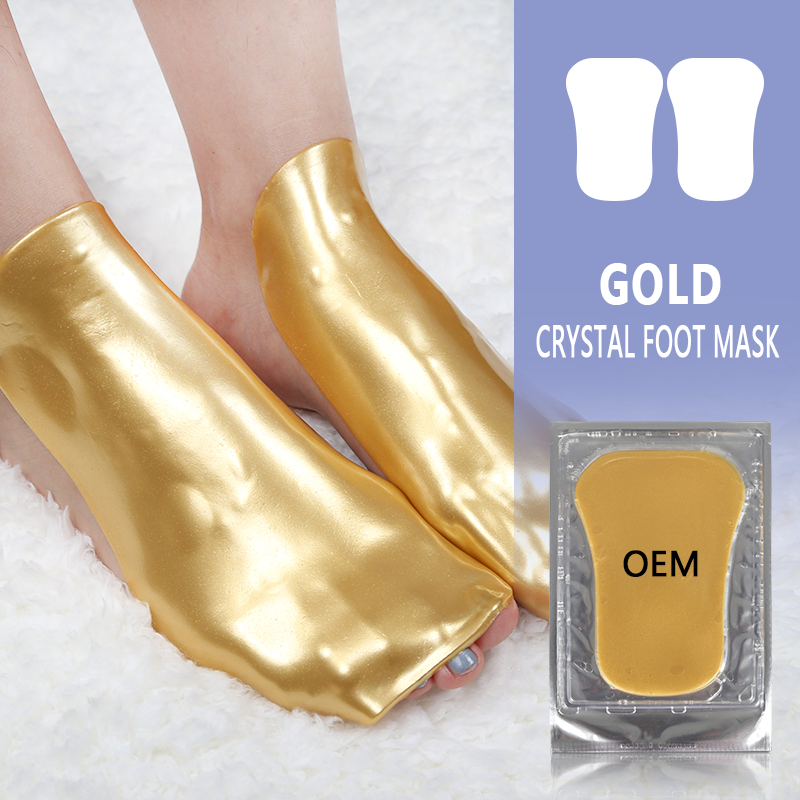 Collagen Repairing Callus Remover Foot Sheet Mask Hydrogel Moisturizing 24K Gold Foot Mask Hydrating - 3